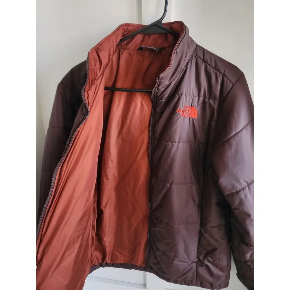 The North Face Jacket Men Medium Rust Triclimate Zip Insulated Puffer 3 in‎ 1